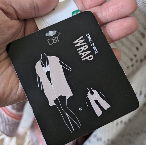 NWT D&R 100% Cotton Boho Fringe Wrap Scarf White Aztec Geometric Oversized - Picture 9 of 12